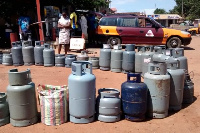 Cylinders queued for re-filling