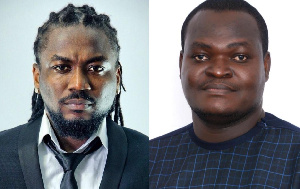 Ghanaian dancehall musician Samini and his competitor, Theophilus Quartey