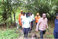 Dr. Keziah Malm, National Malaria Control Programme (NMCP) Manager and others