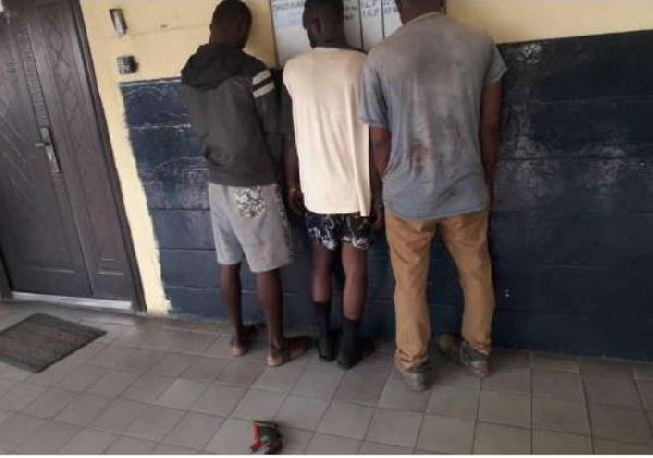 The suspects are Jeremiah Osei, Bismarck Wiafe and Francis Norvor