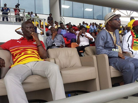 Sports Minister Nii Lante Vanderpuye and GFA Chief Kwesi Nyantakyi