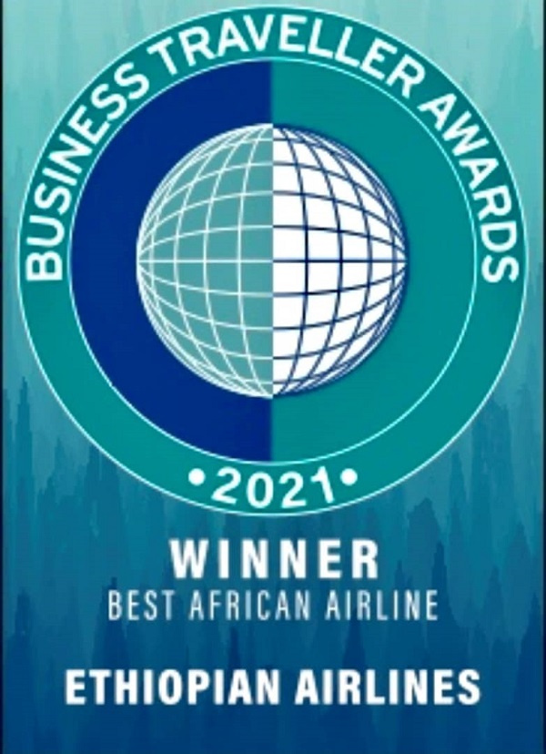 The Ethiopian Airlines was crowned ‘Best African Airline at the 2021 Business Traveller Awards