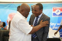 President Akufo-Addo (left)