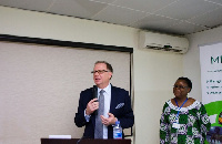 Canadian High Commissioner Christopher Thornley & CEO of MBC Africa Anna Samake