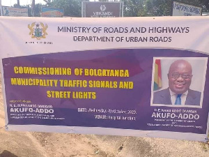 President of Ghana, Akufo-Addo to commission street light in Upper East