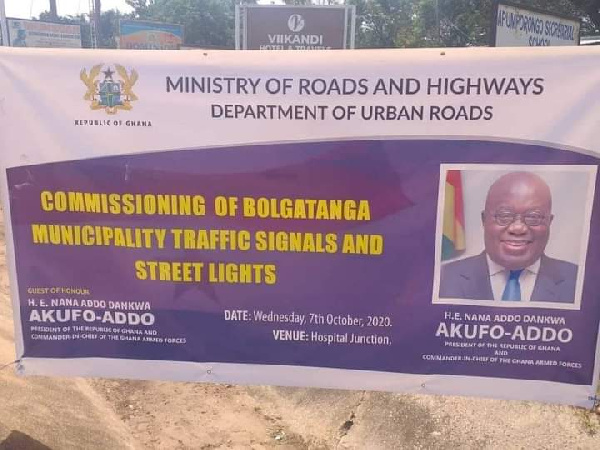 President of Ghana, Akufo-Addo to commission street light in Upper East