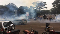 Students are protesting against the sacking of some senior lecturers