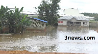 The flood was caused after four hours of torrential rain recorded in the metropolis