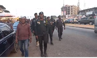 IGP Dampare on patrol in the Ashanti Region