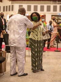 Former President John Dramani Mahama and his Running Mate, Prof. Jane Naana Opoku-Agyemang