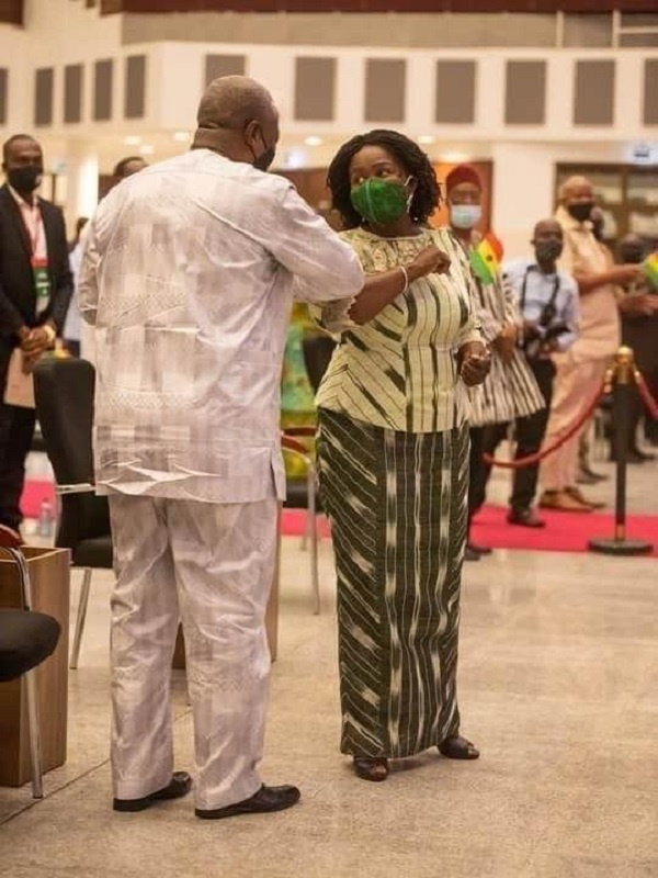 Former President John Dramani Mahama and his Running Mate, Prof. Jane Naana Opoku-Agyemang