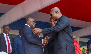 President Akufo-Addo with John Dramani Mahama