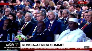 President Akufo-Addo at the Summit in Russia