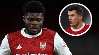 Black Stars midfielder, Thomas Partey and Arsenal manager, Mikel Arteta