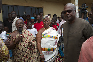 Chief of Breman, Nana Asraman II has endorsed President Mahama