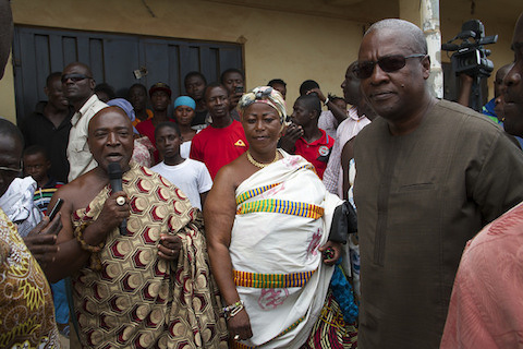 Chief of Breman, Nana Asraman II has endorsed President Mahama