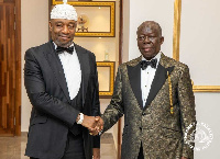 The Ga Mantse, King Tackie Teiko Tsuru II and the Asantehene, Otumfuo Osei Tutu II