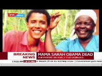 Obama with his granny during a visit to Kenya years ago