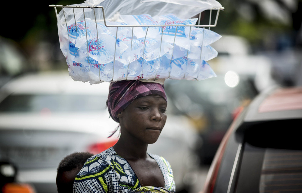 Sachet water is popular among Ghanaians