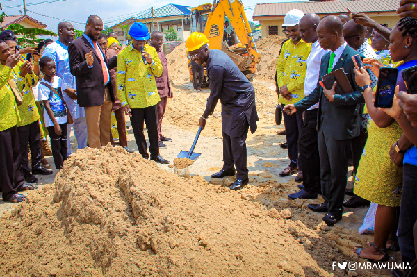 Vice President Bawumia has provided financial support, as well as 500 bags of cement to the church