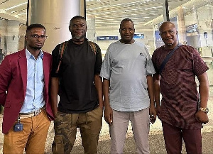 James Kwasi Appiah (first from right, Fatua Dauda (third) from right and Ignatius Osei Fosu(extreme