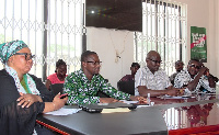 The Upper East Region leadership of the NDC at the press conference