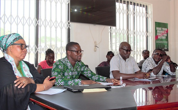 The Upper East Region leadership of the NDC at the press conference