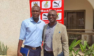 Black Stars coach, Charles Akonnor and assistant David Duncan