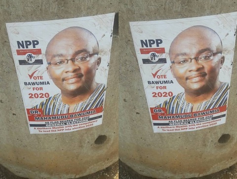 Posters of Dr. Bawumia announcing his intentions have popped up in the Northern Region