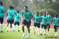 The Black Stars squad training