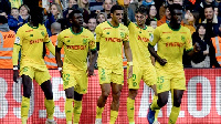 Francis Kwarteng (first from right) with some of his teammates