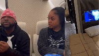 Davido and Chioma in the private jet