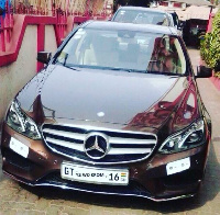 The 2016 Mercedes Benz C-Class she posted on her page.