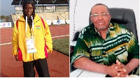 Former chairman of the Ghana Athletics Association George Lutterodt and Martha Bissah