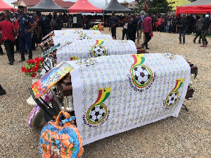 Juvenile players of Africa Vision Football Academy were buried on Thursday