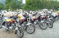 The 35 motorbikes