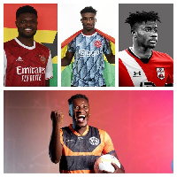 Thomas Partey, Mohammed Kudus, Mohammed Salisu and striker, Asamoah Gyan