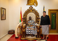 The US Ambassador visited the Asantehene, Otumfuo Osei Tutu II at the Manhyia Palace