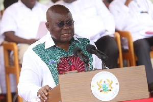 President Nana Addo Dankwa Akufo-Addo speaking at the 2018 Workers' Day celebration