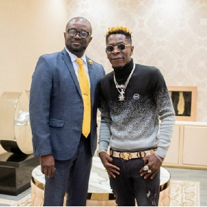 GFA President, Kurt Edwin Simeon-Okraku and Shatta Wale