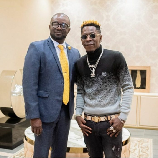 GFA President, Kurt Okraku with Shatta Wale