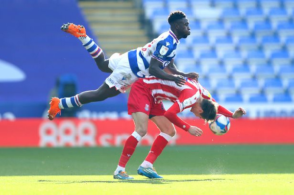 Andy Yiadom in action for Reading