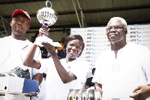 Francisca Darko Lifts Trophy