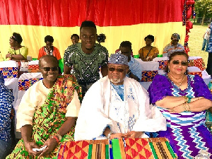 David Accam with Dr. Kwesi Nduom and Ambassador Joseph Henry Smith (2nd from right)