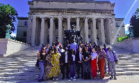 Students from the University of Ghana School of Law Columbia University in New York, USA