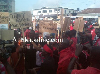 Residents are demonstrating over activities of nomadic Fulani herdsmen in the community