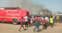 Hundreds of stalls with thousands of Cedis worth of goods were lost in the fire