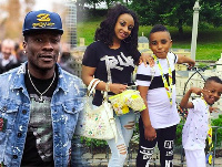 Asamoah Gyan and his family