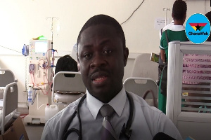 Nephrology fellow at the Renal Dialysis Unit of Korle Bu Teaching Hospital, Dr Mensah Amoah