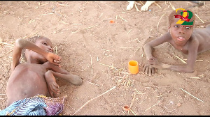 Yenkyela Mindom, 11, and Sanbir Mindom, 9, cannot walk